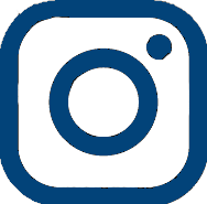 Instagram logo blue.